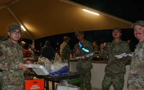 Creech Hosts Midnight Barbecue
