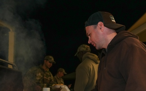 Creech Hosts Midnight Barbecue