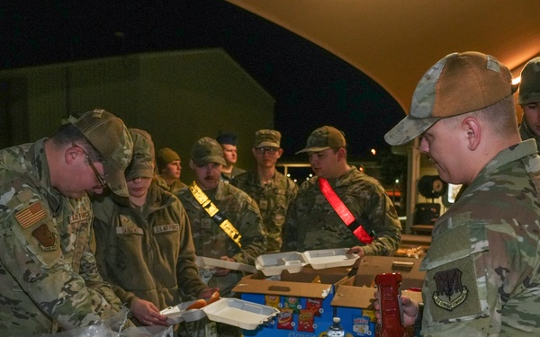 Creech Hosts Midnight Barbecue