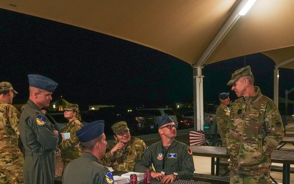 Creech Hosts Midnight Barbecue