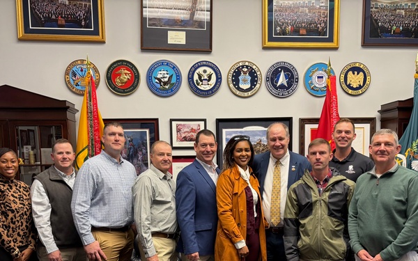 Mississippi National Guard leaders supporting Task Force Magnolia met with U.S. Representative Trent Kelly at his Capitol Hill office in Washington, D.C.,