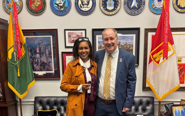Mississippi National Guard leaders supporting Task Force Magnolia met with U.S. Representative Trent Kelly at his Capitol Hill office in Washington, D.C.,