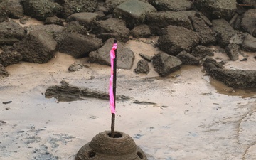 District deploys 3-D printed oyster habitat from dredged material