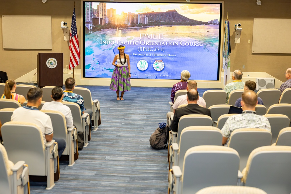 Joint Indo-Pacific Orientation Course (JIPOC 25-1) Begins