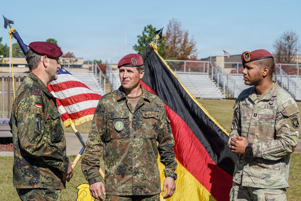Senior German Armed Forces Leaders About to Commend Civil Affairs Soldiers After Competing for the German Armed Forces Proficiency Badge (GAFPB)
