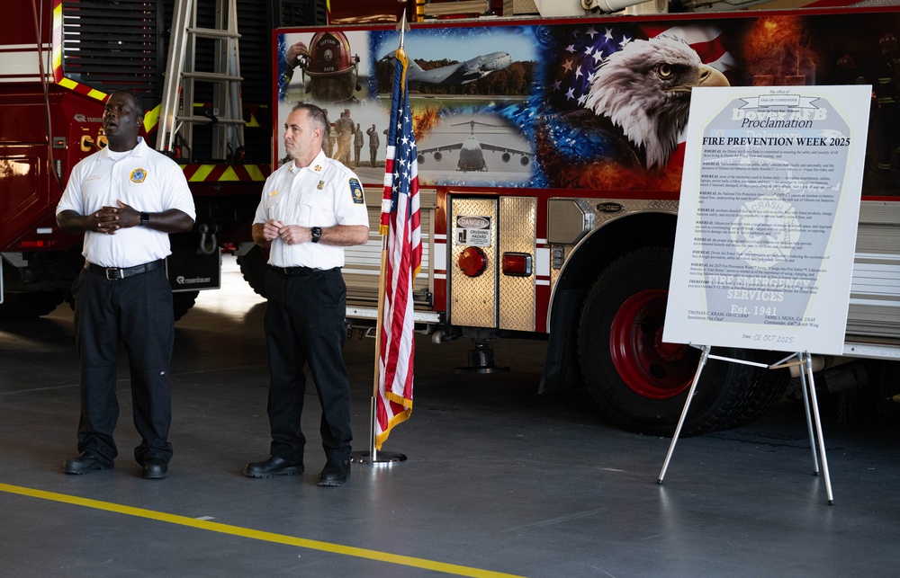 Team Dover kicks off Fire Prevention Week with a proclamation signing