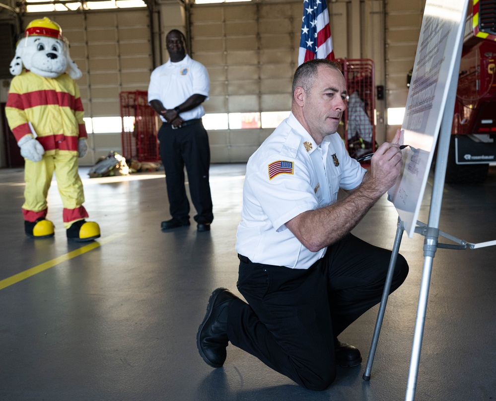 Team Dover kicks off Fire Prevention Week with a proclamation signing
