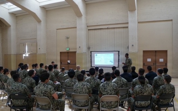 Strategic Systems Programs Engineering Duty Officer discusses the role of EDOs to NROTC units