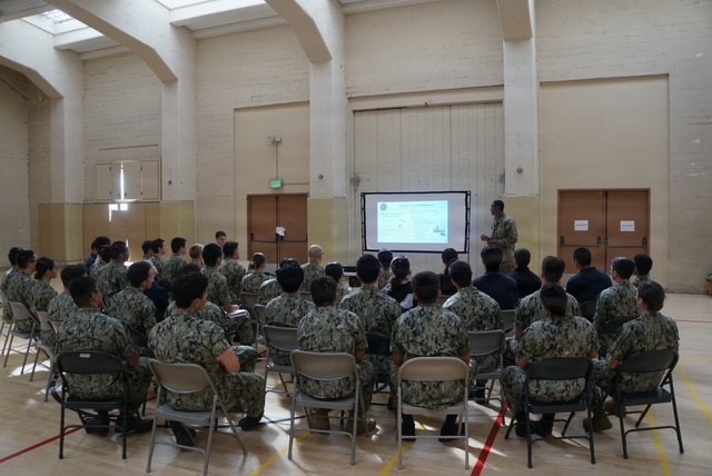 Strategic Systems Programs Engineering Duty Officer discusses the role of EDOs to NROTC units