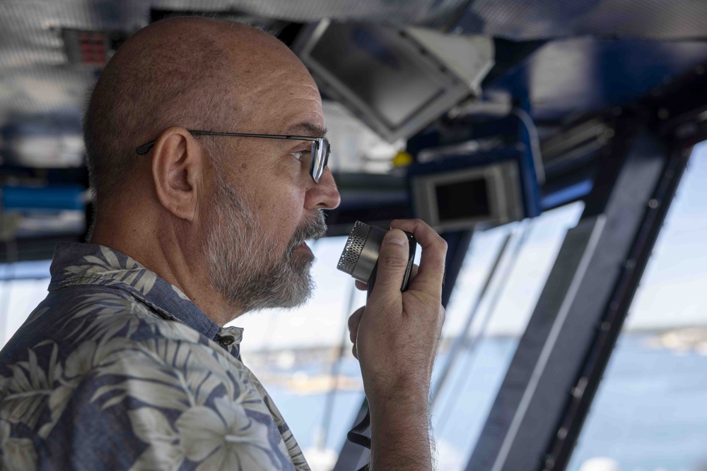 CNRH Historian Provides Narration as USS Nimitz Departs Joint Base Pearl Harbor-Hickam