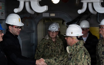 Adm. Kilby visits USS Dwight D. Eisenhower