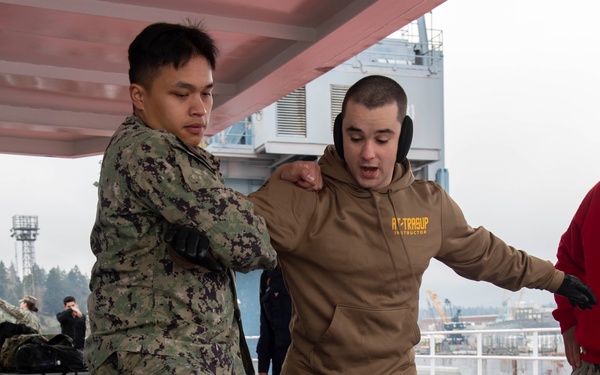 USS Ronald Reagan Sailors Complete Non-Lethal Weapons Training