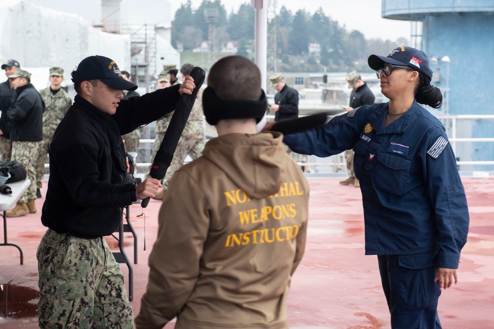 USS Ronald Reagan Sailors Complete Non-Lethal Weapons Training