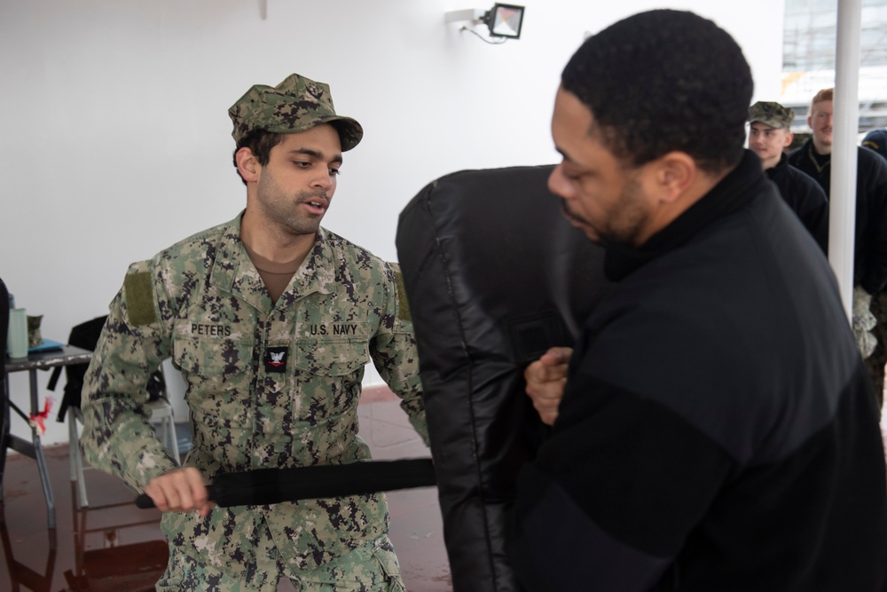 USS Ronald Reagan Sailors Complete Non-Lethal Weapons Training