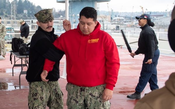 USS Ronald Reagan Sailors Complete Non-Lethal Weapons Training