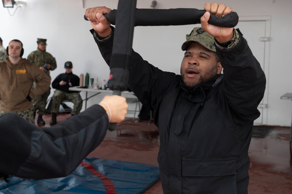 USS Ronald Reagan Sailors Complete Non-Lethal Weapons Training