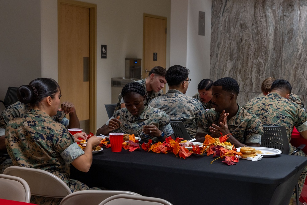 Marines with Camp Blaz host a Thanksgiving potluck