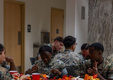 Marines with Camp Blaz host a Thanksgiving potluck