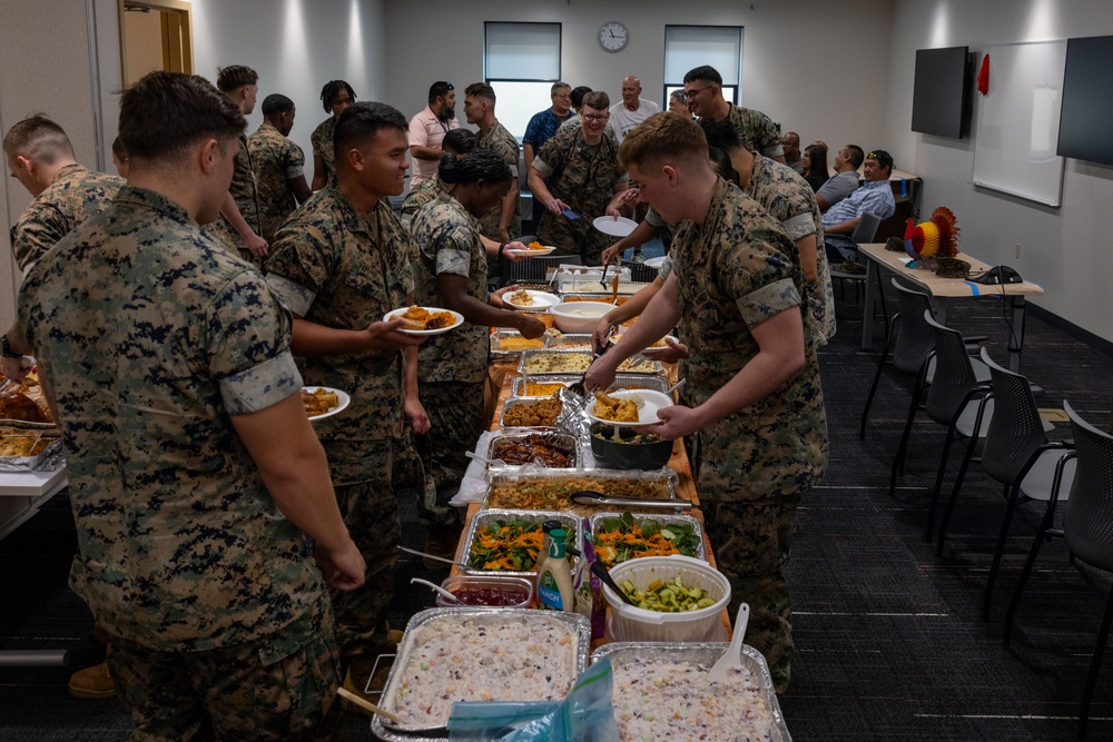 Marines with Camp Blaz host a Thanksgiving potluck