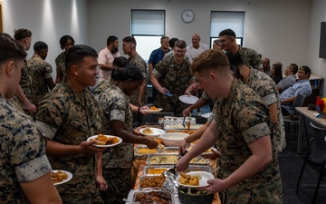 Marines with Camp Blaz host a Thanksgiving potluck