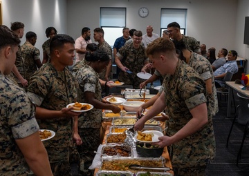Marines with Camp Blaz host a Thanksgiving potluck
