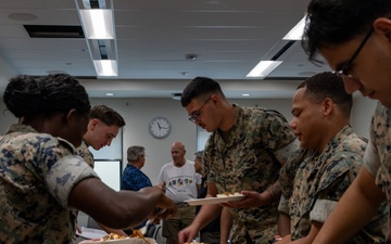Marines with Camp Blaz host a Thanksgiving potluck