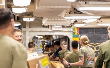 22nd MEU(SOC) | USS Iwo Jima Conducts Replenishment-at-sea