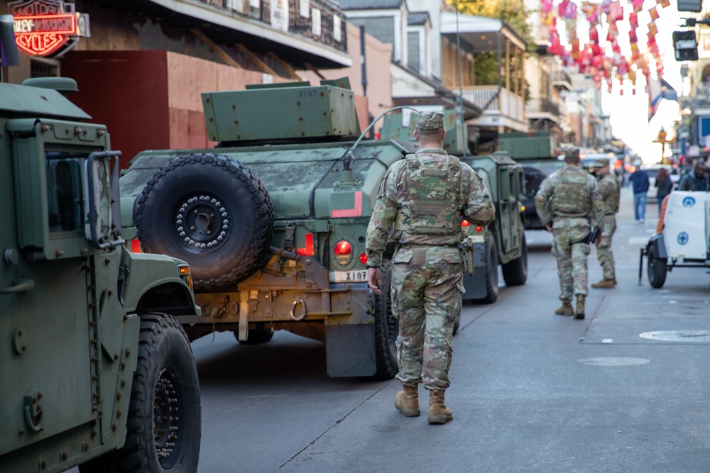 La. Guard Supports Louisiana State Police during Bayou Classic