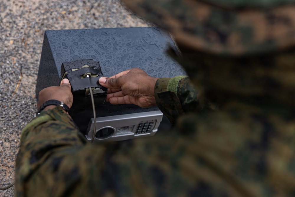 U.S. Marines with EOD Participate in an Improvised Explosive Range