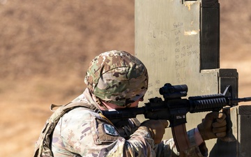1st Signal Brigade Soldiers participate in a live-fire exercise at Camp Casey