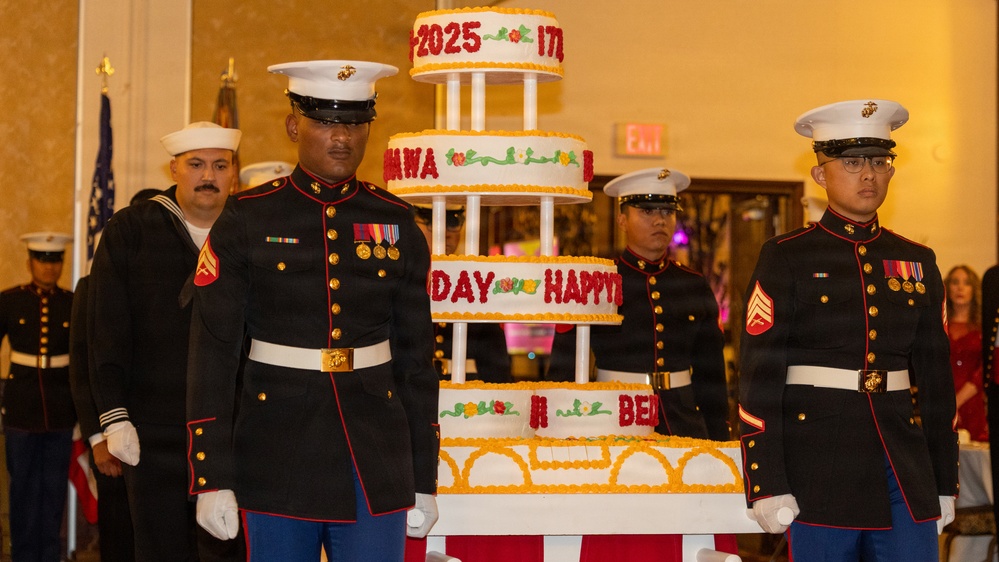 3d Marine Expeditionary Brigade celebrates the 250th Marine Corps Birthday