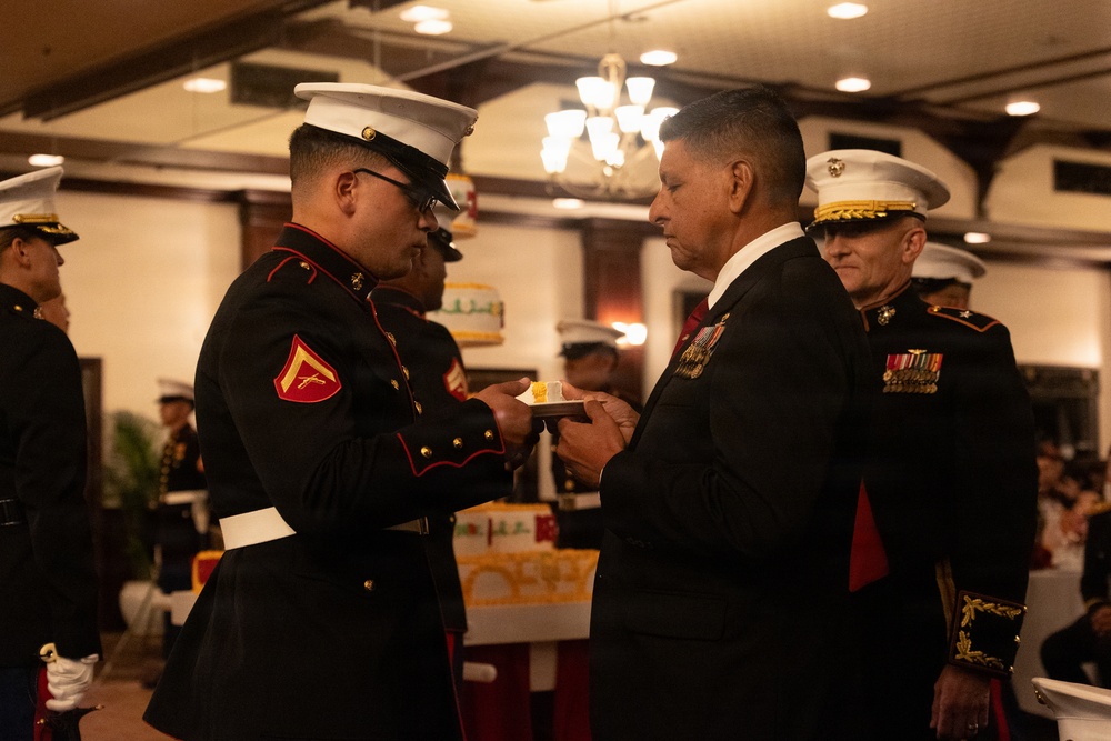 3d Marine Expeditionary Brigade celebrates the 250th Marine Corps Birthday