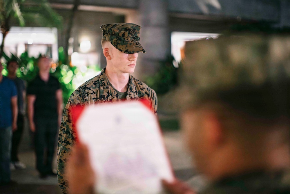 MRF-SEA Marines Promoted During Deployment