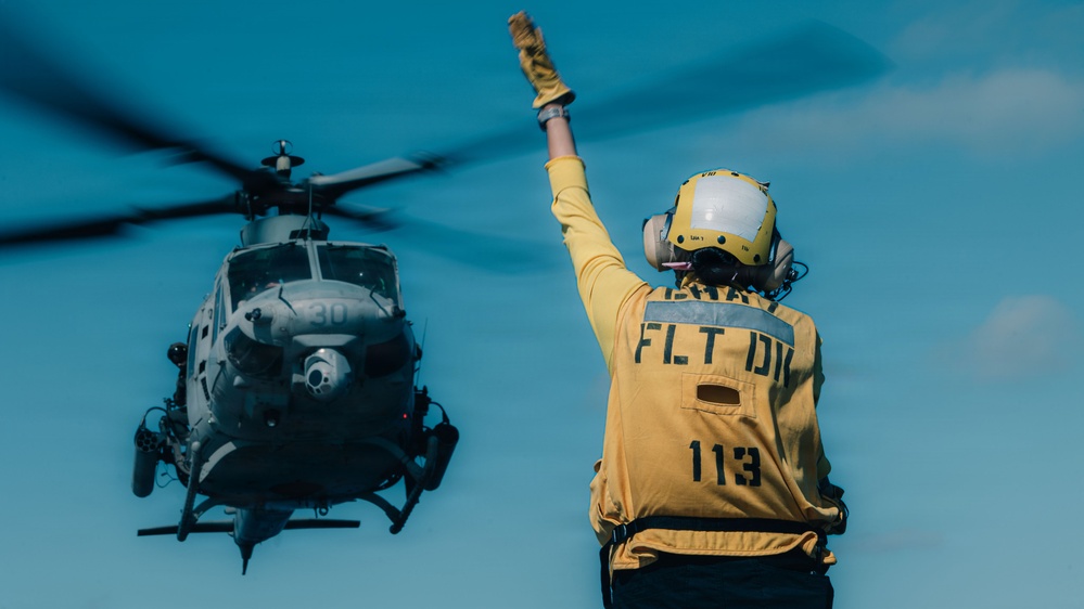 31st MEU | VMM 265 conducts flight operations aboard USS Tripoli