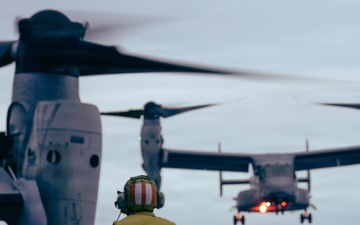 31st MEU | VMM-265 (Rein.) conducts Flight Ops aboard USS Tripoli (LHA 7)