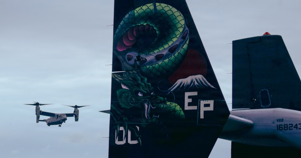 31st MEU | VMM-265 (Rein.) conducts Flight Ops aboard USS Tripoli (LHA 7)