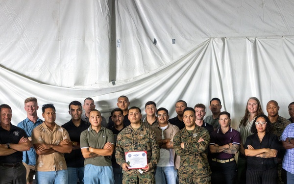 MRF-SEA Sailors, Marines hold Fleet Marine Force Badge Pinning Ceremony