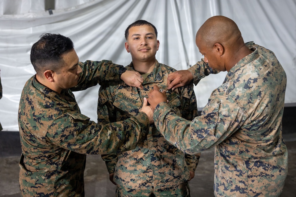 MRF-SEA Sailors, Marines hold Fleet Marine Force Badge Pinning Ceremony