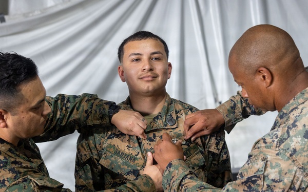 MRF-SEA Sailors, Marines hold Fleet Marine Force Badge Pinning Ceremony