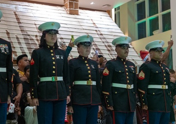 Camp Blaz Marines participate in Christmas tree lighting