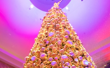 Camp Blaz Marines participate in Christmas tree lighting