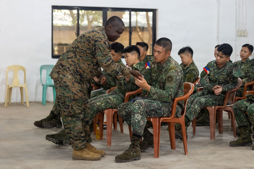 MRF-SEA Conducts TCCC Medical Exchange at Philippine Marine Officer Basic Course during MASA 25