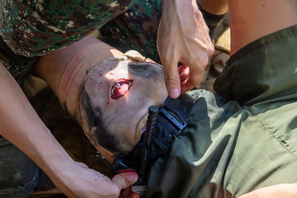 MRF-SEA Conducts TCCC Medical Exchange at Philippine Marine Officer Basic Course during MASA 25