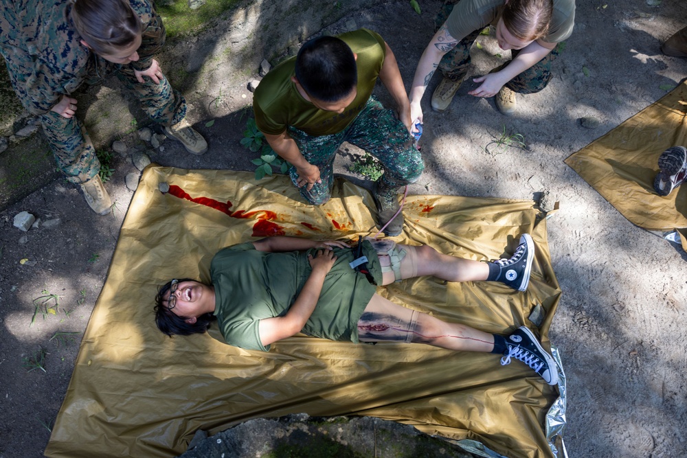 MRF-SEA Conducts TCCC Medical Exchange at Philippine Marine Officer Basic Course during MASA 25