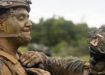 U.S. Sailor Promotes to The Rank of Petty Officer 3rd Class on Camp Schwab