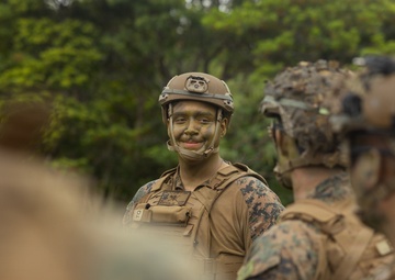 U.S. Sailor Promotes to The Rank of Petty Officer 3rd Class on Camp Schwab