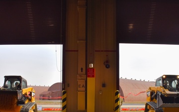 Compact Track Loaders cut the ribbon on Osan Air Base’s new Airfield Damage Repair warehouses