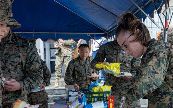 III Marine Expeditionary Force Marines celebrate Thanksgiving