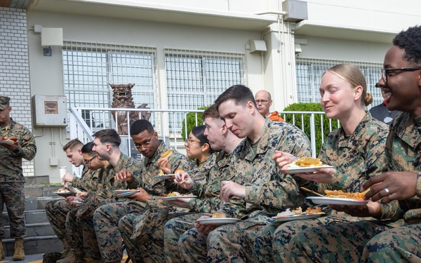 III Marine Expeditionary Force Marines celebrate Thanksgiving