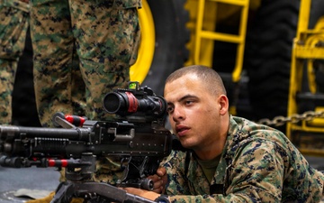 U.S. Marines Conduct Target Training Aboard USS Tripoli